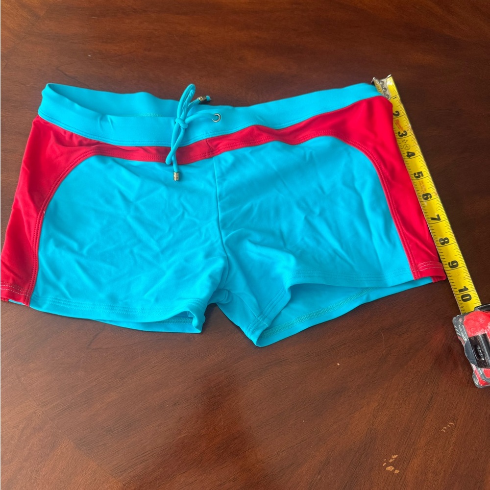 Red and Blue Athletic Shorts
